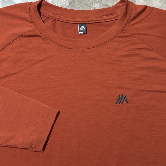 Cima Coppi Merino Wool Base Layer Mens XL Burnt Orange Long Sleeve Cycle Spain - Picture 1 of 10
